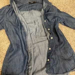 Denim button up